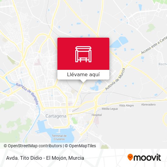 Mapa Avda. Tito Didio - El Mojón