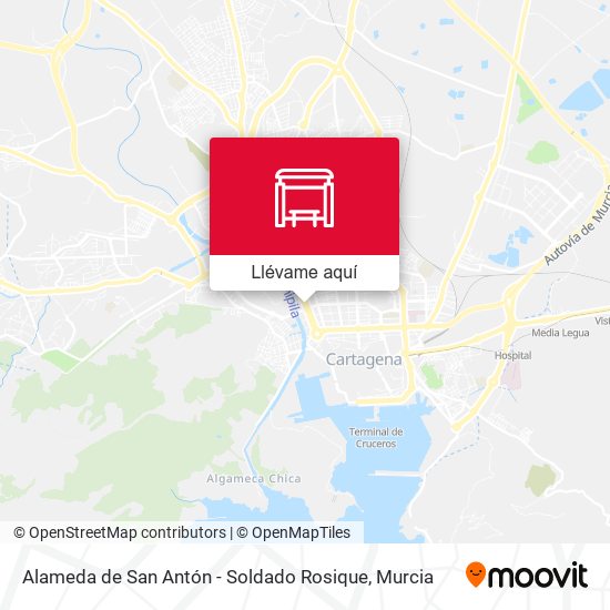 Mapa Alameda de San Antón - Soldado Rosique