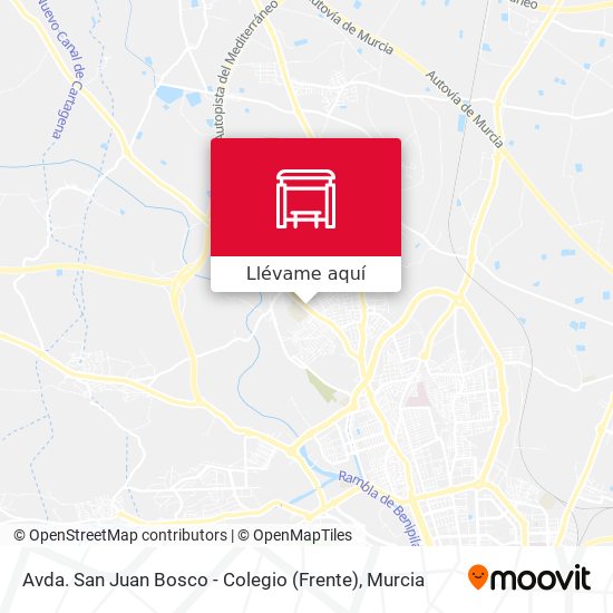 Mapa Avda. San Juan Bosco - Colegio (Frente)