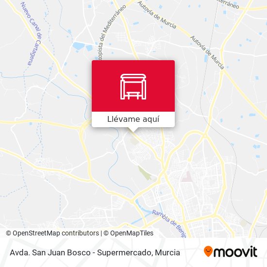 Mapa Avda. San Juan Bosco - Supermercado
