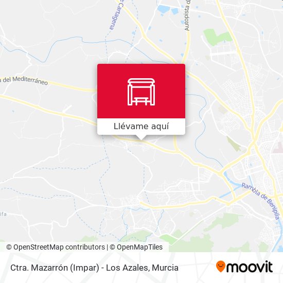Mapa Ctra. Mazarrón (Impar) - Los Azales