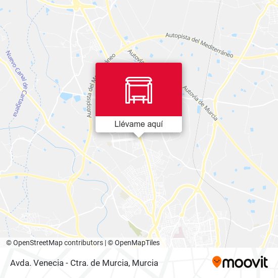 Mapa Avda. Venecia - Ctra. de Murcia