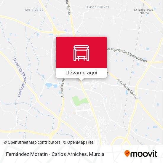 Mapa Fernández Moratín - Carlos Arniches