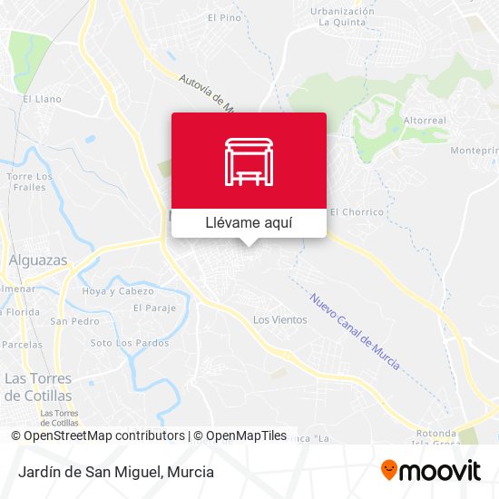 Mapa Jardín de San Miguel