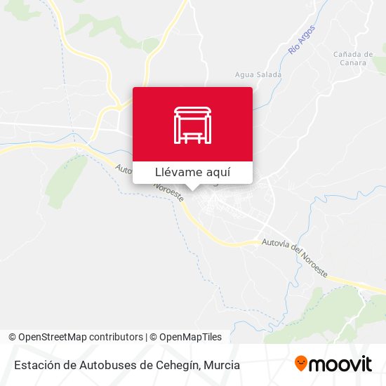 Mapa Estación de Autobuses de Cehegín