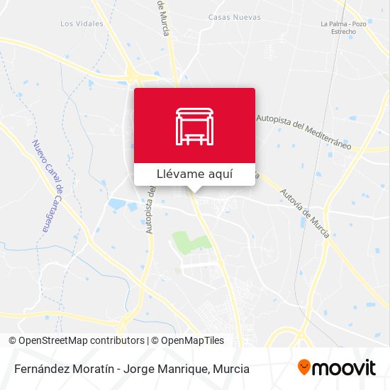 Mapa Fernández Moratín - Jorge Manrique