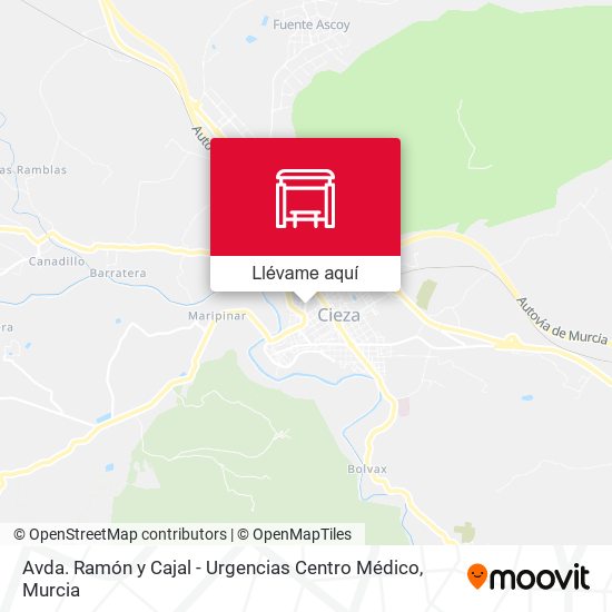 Mapa Avda. Ramón y Cajal - Urgencias Centro Médico