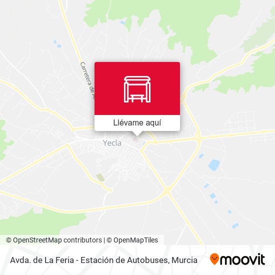 Mapa Avda. de La Feria - Estación de Autobuses