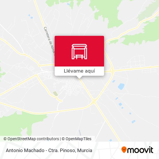 Mapa Antonio Machado - Ctra. Pinoso