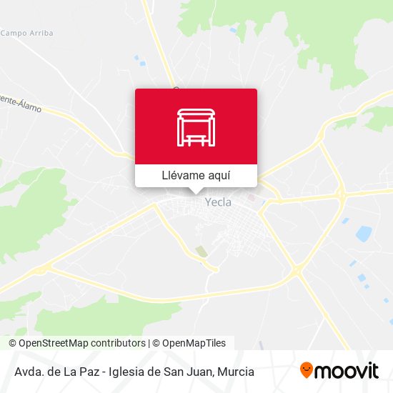 Mapa Avda. de La Paz - Iglesia de San Juan