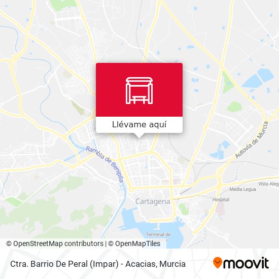 Mapa Ctra. Barrio De Peral (Impar) - Acacias