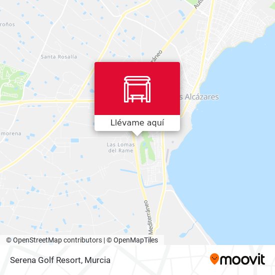 Mapa Serena Golf Resort