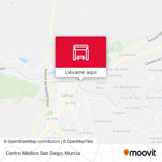 Mapa Centro Médico San Diego
