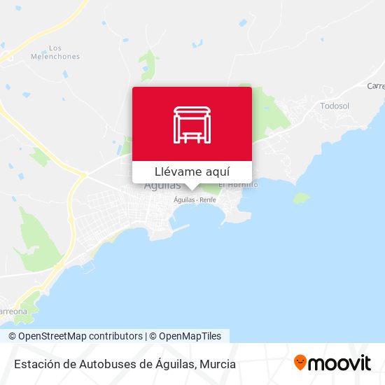 Mapa Estación de Autobuses de Águilas
