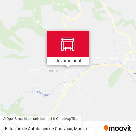 Mapa Estación de Autobuses de Caravaca