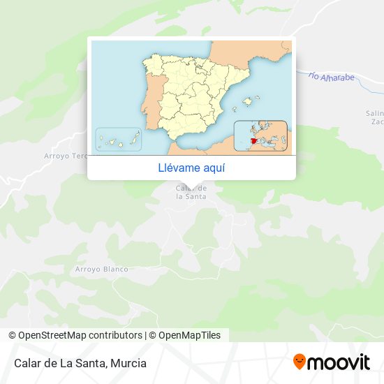 Mapa Calar de La Santa