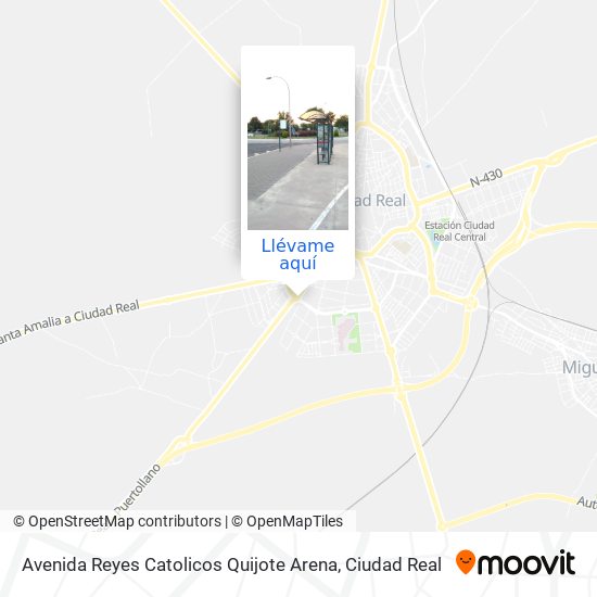 Mapa Avenida Reyes Catolicos Quijote Arena