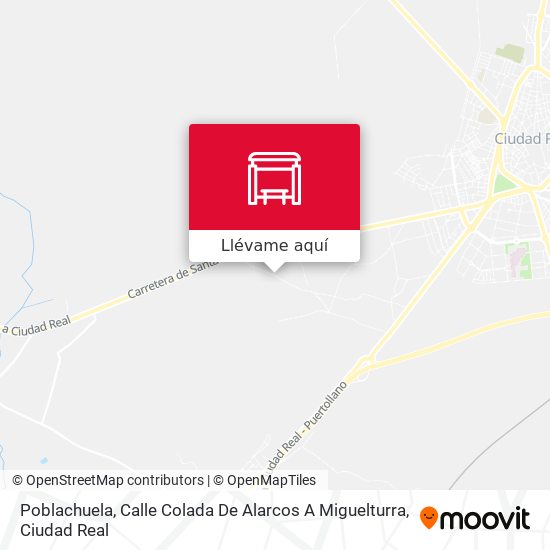 Mapa Poblachuela, Calle Colada De Alarcos A Miguelturra