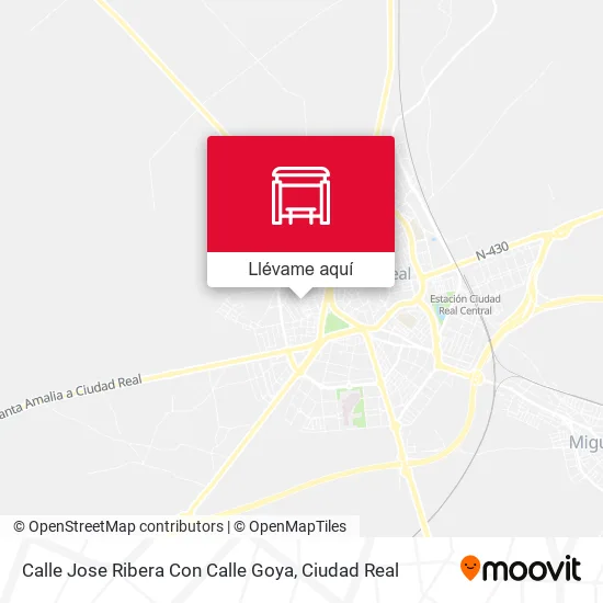 Mapa Calle Jose Ribera Con Calle Goya