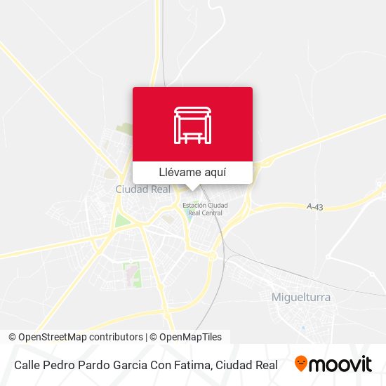 Mapa Calle Pedro Pardo Garcia Con Fatima