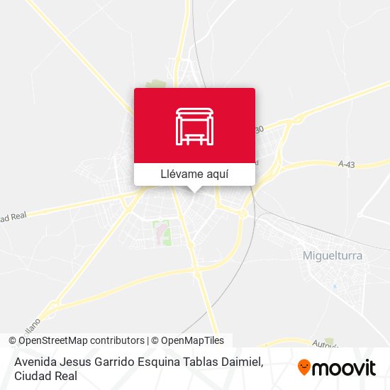 Mapa Avenida Jesus Garrido Esquina Tablas Daimiel