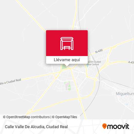 Mapa Calle Valle De Alcudia