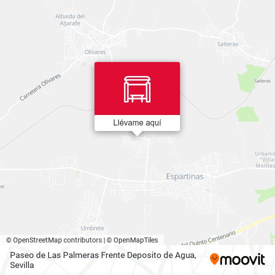Mapa Paseo de Las Palmeras Frente Deposito de Agua