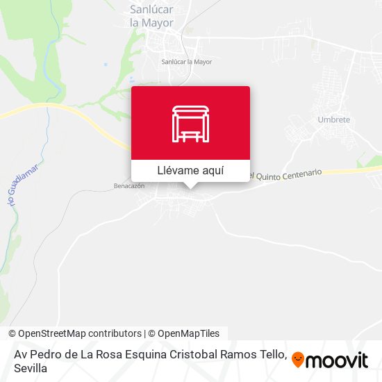 Mapa Av Pedro de La Rosa Esquina Cristobal Ramos Tello