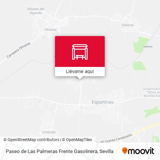 Mapa Paseo de Las Palmeras Frente Gasolinera
