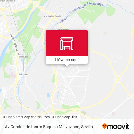 Mapa Av Condes de Ibarra Esquina Malvavisco