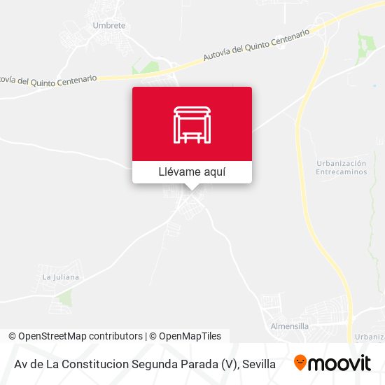 Mapa Av de La Constitucion Segunda Parada (V)