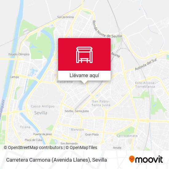 Mapa Carretera Carmona (Avenida Llanes)