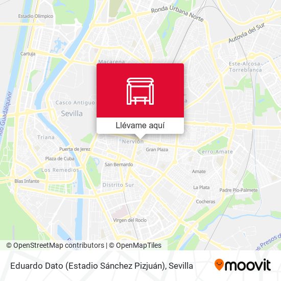 Mapa Eduardo Dato (Estadio Sánchez Pizjuán)