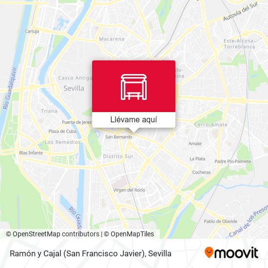Mapa Ramón y Cajal (San Francisco Javier)