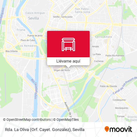 Mapa Rda. La Oliva (Orf. Cayet. González)