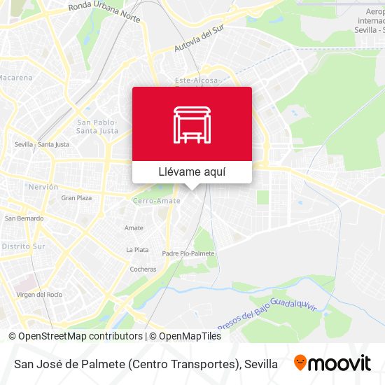 Mapa San José de Palmete (Centro Transportes)