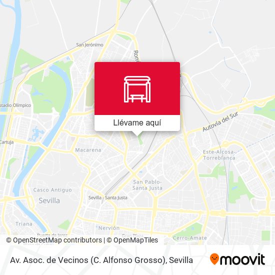 Mapa Av. Asoc. de Vecinos (C. Alfonso Grosso)