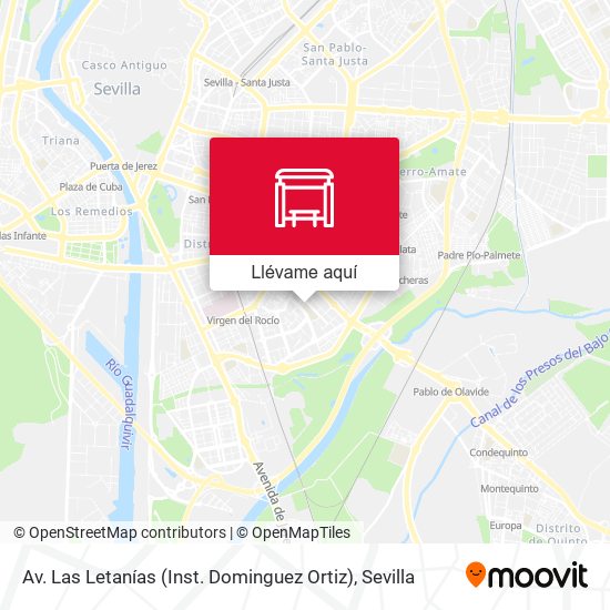 Mapa Av. Las Letanías (Inst. Dominguez Ortiz)