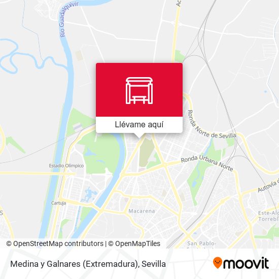 Mapa Medina y Galnares (Extremadura)