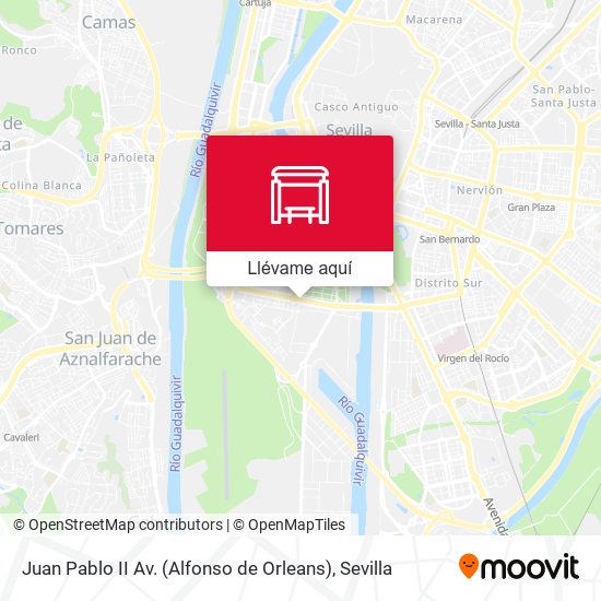 Mapa Juan Pablo II  Av. (Alfonso de Orleans)