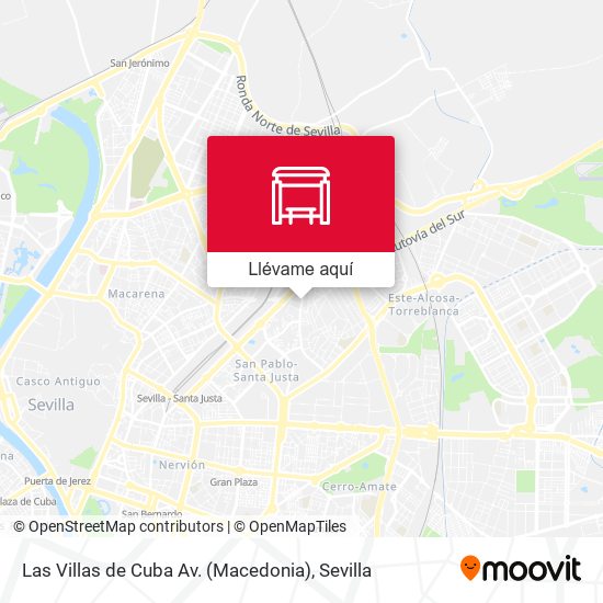 Mapa Las Villas de Cuba  Av. (Macedonia)