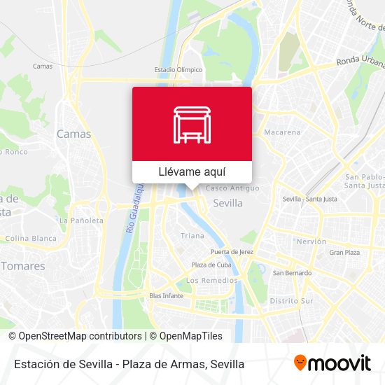 Mapa Estación de Sevilla - Plaza de Armas