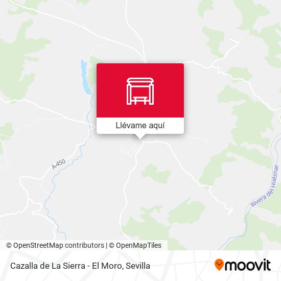 Mapa Cazalla de La Sierra - El Moro