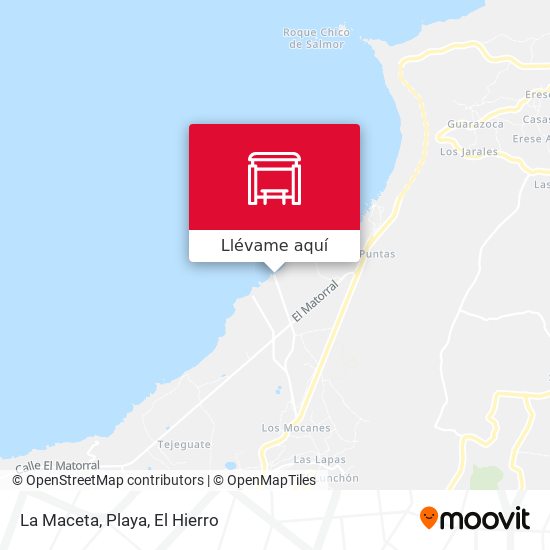 Mapa La Maceta, Playa