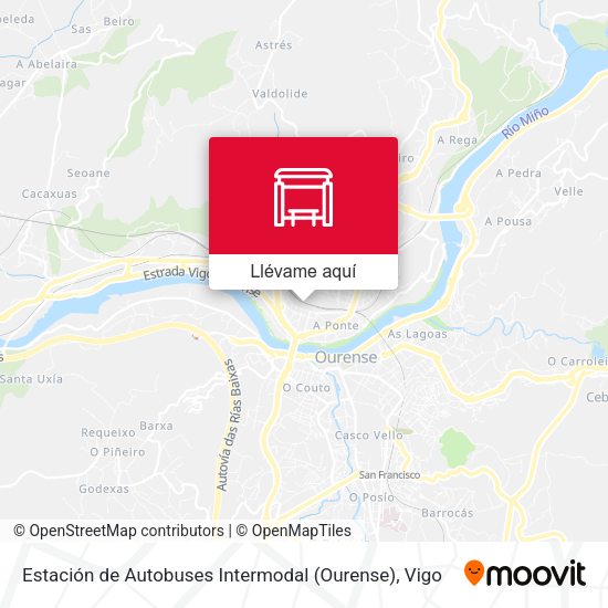 Mapa Estación de Autobuses Intermodal (Ourense)