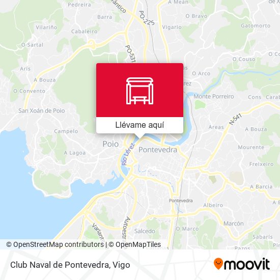 Mapa Club Naval de Pontevedra