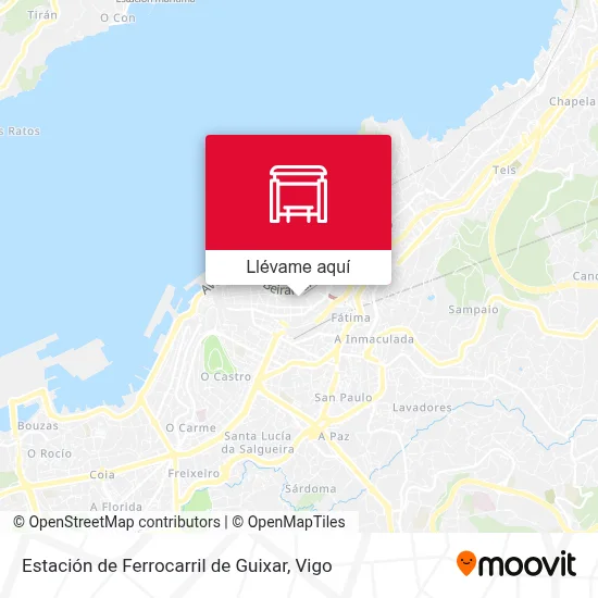 Mapa Estación de Ferrocarril de Guixar