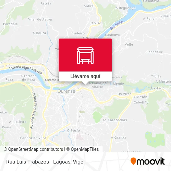 Mapa Rua Luis Trabazos - Lagoas