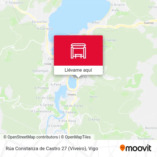 Mapa Rúa Constanza de Castro 27 (Viveiro)