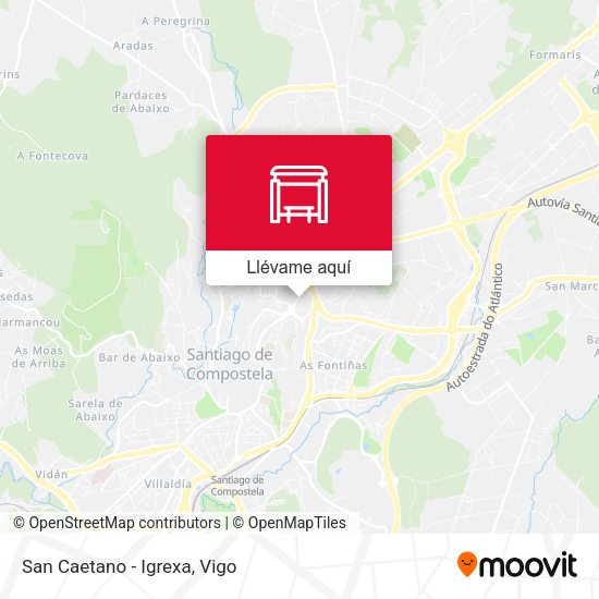 Mapa San Caetano - Igrexa